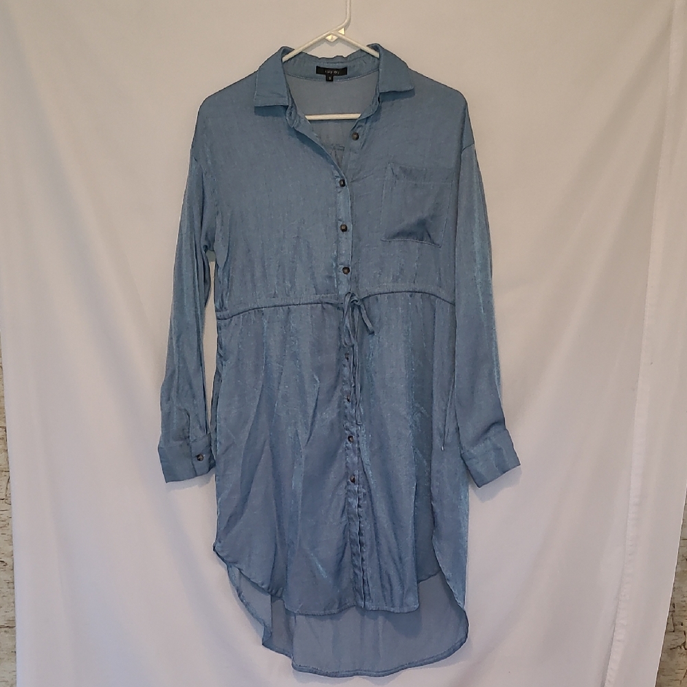 Chic Long Sleeve Denim Dress